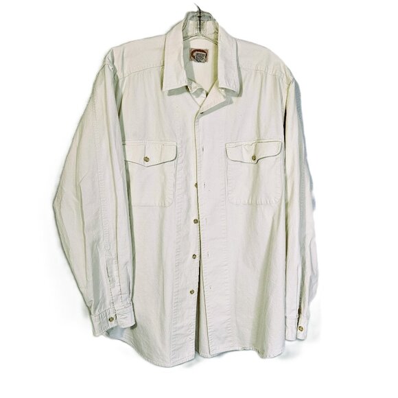 Banana Republic Other - Vintage Banana Republic Men's Cream Button Down Safari pockets Shirt Size L